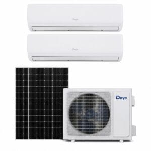 DEYE hibrid AC/DC napelemes klímaberendezés 27 kW 2 db 12 kW beltéri egységgel