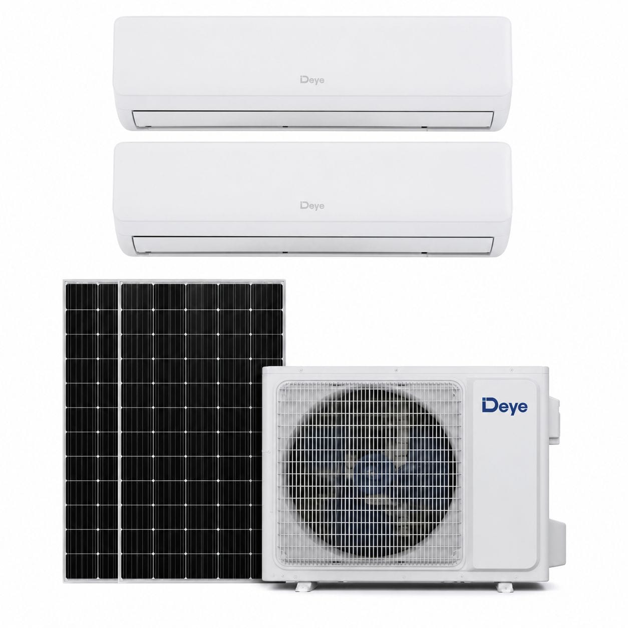 DEYE hibrid AC/DC napelemes klímaberendezés 27 kW 2 db 12 kW beltéri egységgel