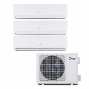 DEYE hibrid AC/DC napelemes klímaberendezés 27 kW 3 db 12 kW beltéri egységgel