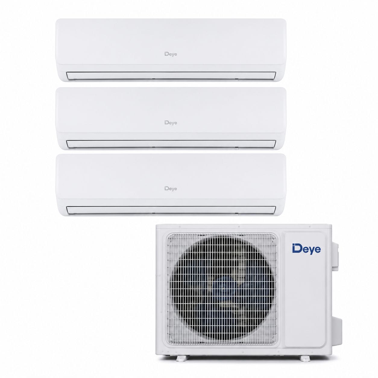 DEYE hibrid AC/DC napelemes klímaberendezés 27 kW 3 db 12 kW beltéri egységgel